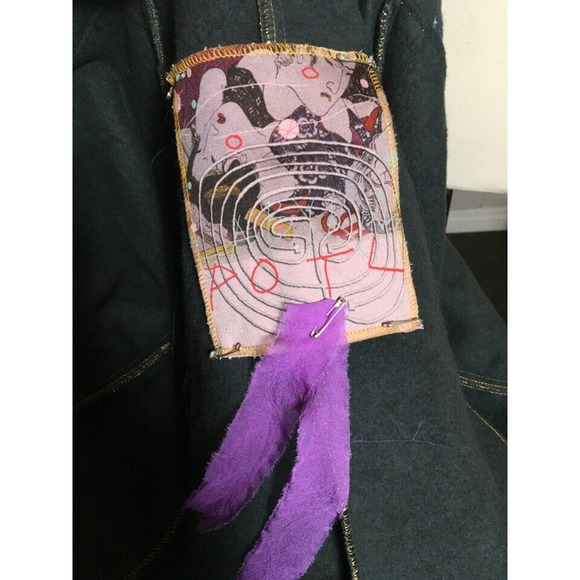 The People of the Labyrinths Script Jacket Blazer - Picture 11 of 12